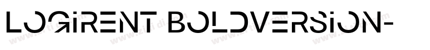 Logirent BoldVersion字体转换